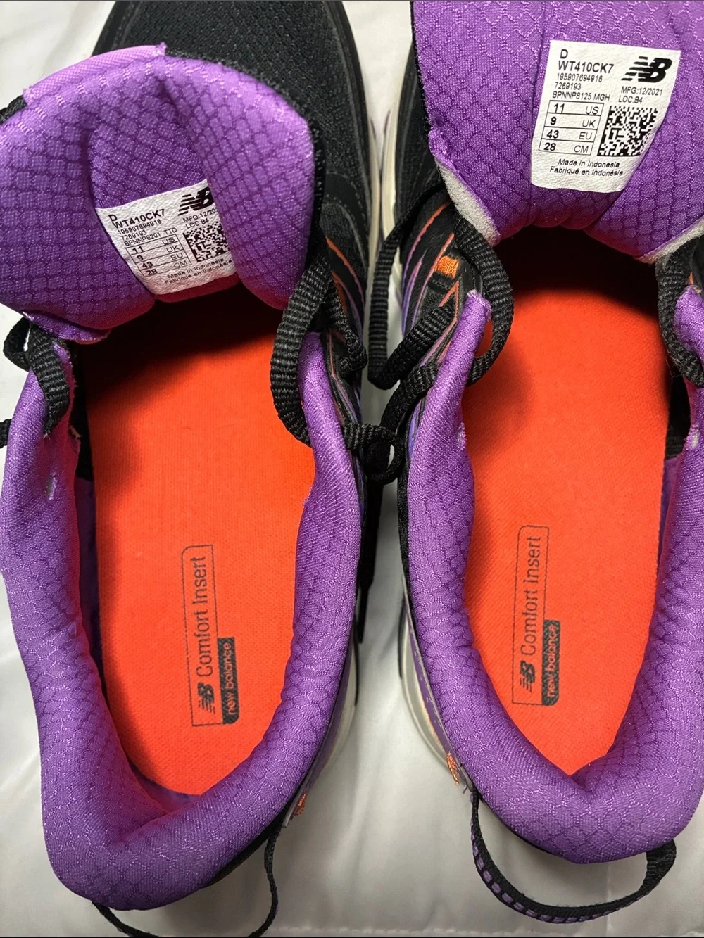 New Balance Women's 410V7 Trail Running Shoes Black/Purple size 11